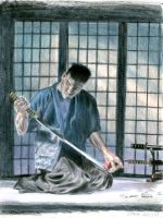 Sword polishing