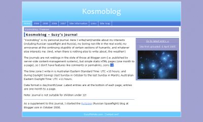 Journal - 19/4/2007