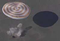 Soyuz TM-33 lands (ESA)