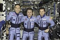 Expedition 4 in Pingvin-3 conditioning suits (NASA)
