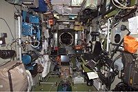 Interior view of Zvezda, looking forward