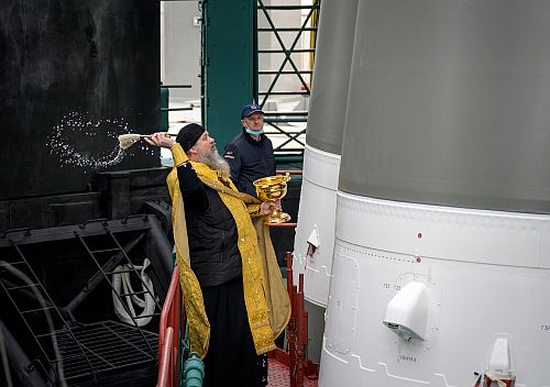 Rocket Orthodox blessing